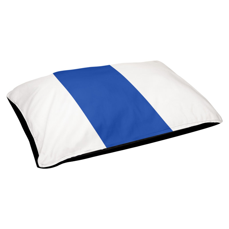 Oreiller Atlanta, Grand (L 40 po x l 50 po), Blanc / Bleu