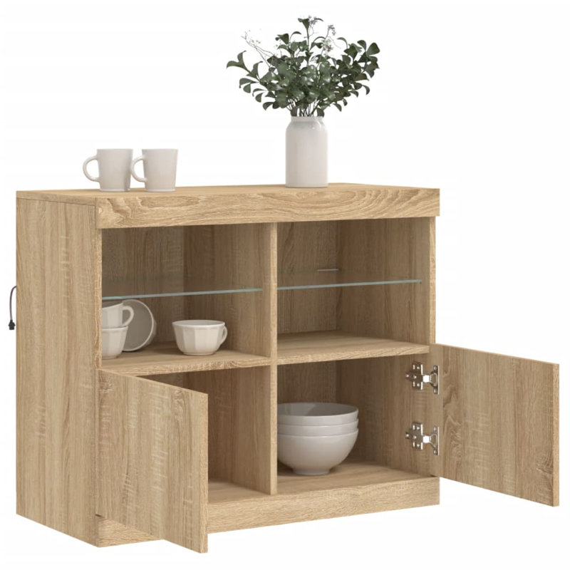 Bashuk 81cm Sideboard, Sonoma Oak