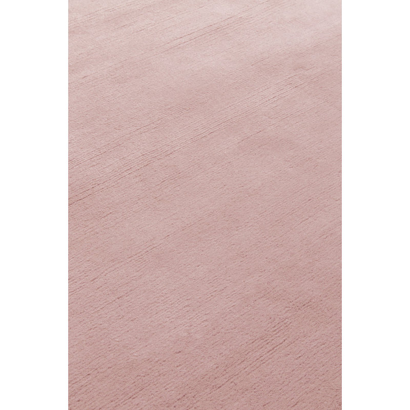 Farrow & Ball Plain Wool Portobello Pink Area Rug, Rectangle 12' x 18'