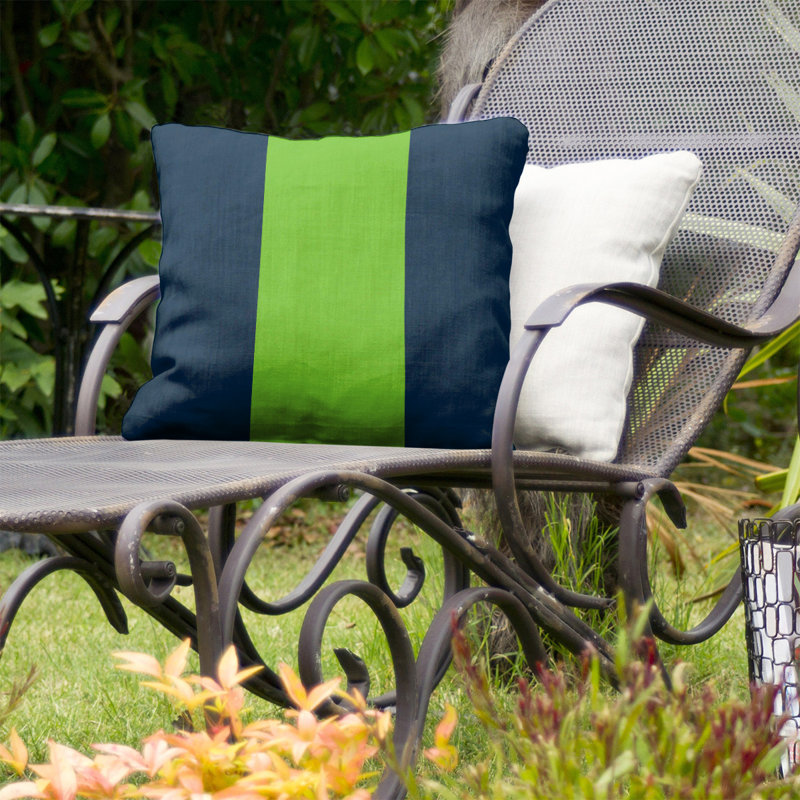 Coussin décoratif d'intérieur/d'extérieur, 20 po x 20 po, Bleu / gris