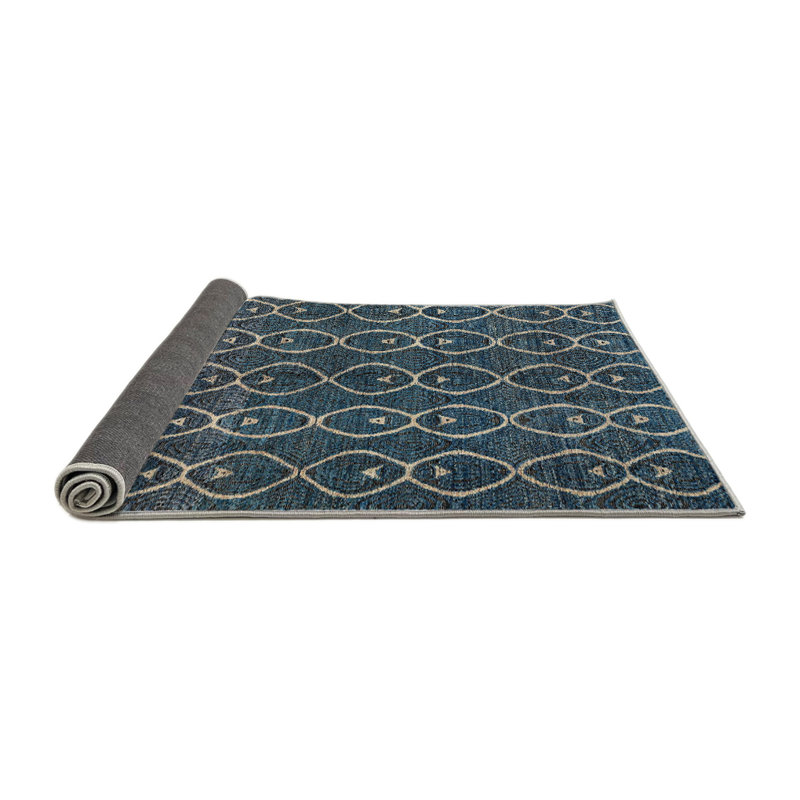 Tapis abstrait moderne 4913, Rond 5 pi