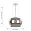 Kinvara Fabric Semi Flush Mount-2056977293