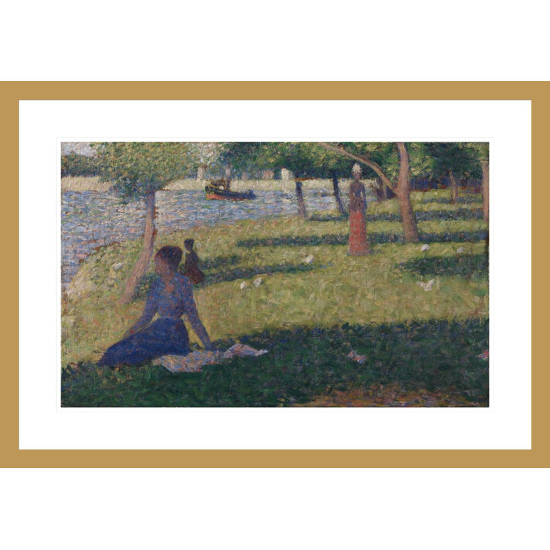 Étude pour La Grande Jatte par Georges Seurat, H 20,76 po x l 29,5 po
