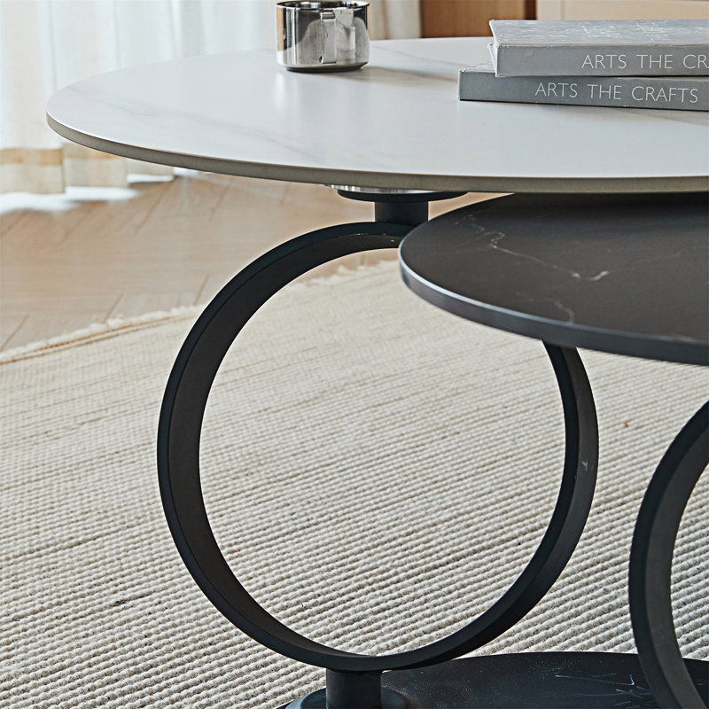 Round Nested Coffee Table Set