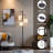 66.1'' Metal Tree Floor Lamp with Three Round Shade Lights for Living Room-1644995326