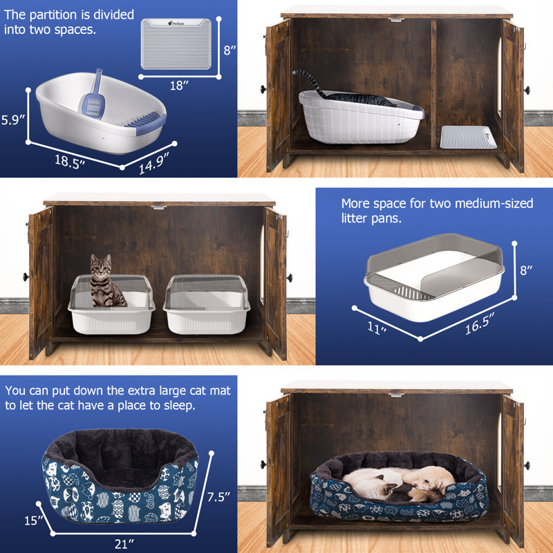 Habitation pour chat en bois 21 po