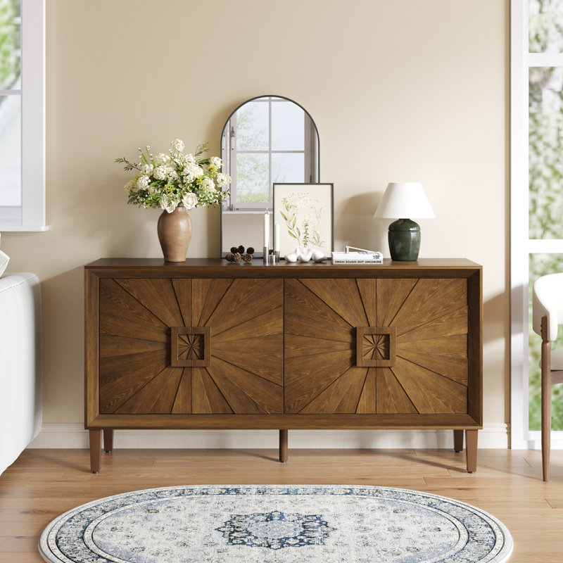 60" Premium Rustic American Farmhouse Credenza