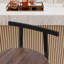 Hauteur comptoir et tabourets de bar avec structure en métal (ensemble de 3)-1542047518