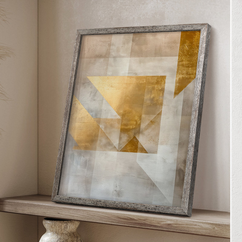ABSTRACT Series CX Framed Print - Solid Wood, 11" H x 9" W