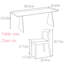 Une table de salle à manger rectangulaire en bois de frêne-110907385