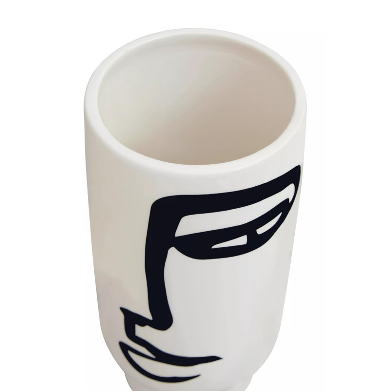Anatilde Earthenware Table Vase, 20cm H x 10cm W x 10cm D