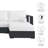 Modway Tahoe Outdoor Patio Powder-Coated Aluminum 2-Piece Right-Facing Chaise Sectional Sofa Set-95616619-95616621