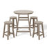 Ensemble de comptoir rond 5 pièces Laguna
