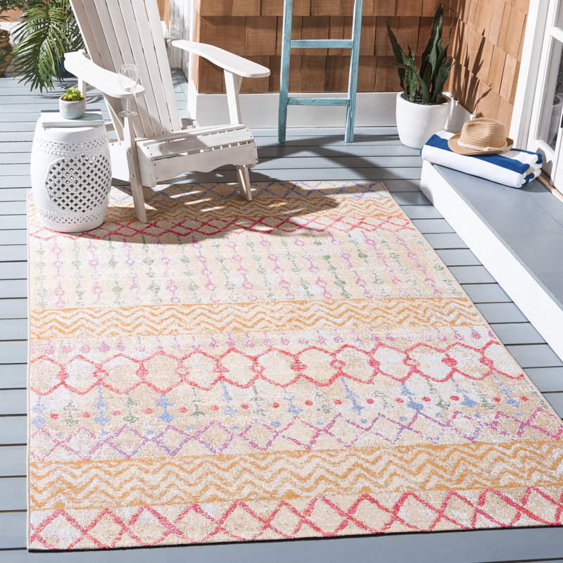 Bodie Performance Southwestern Indoor/Outdoor Area Rug, Rectangle 4' x 6'