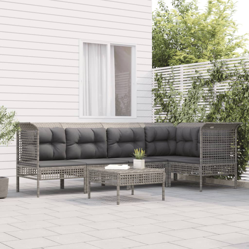 5-Sitzer Lounge-Set Maellys aus Polyrattan mit Polster