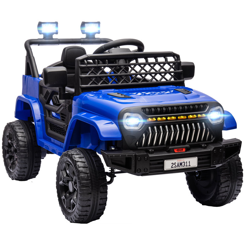Voiture électrique pour enfants avec suspension 12 V, Bleu très foncé