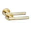 5 Pairs Knurled T-Bar Door Handles in Satin Brass Finish