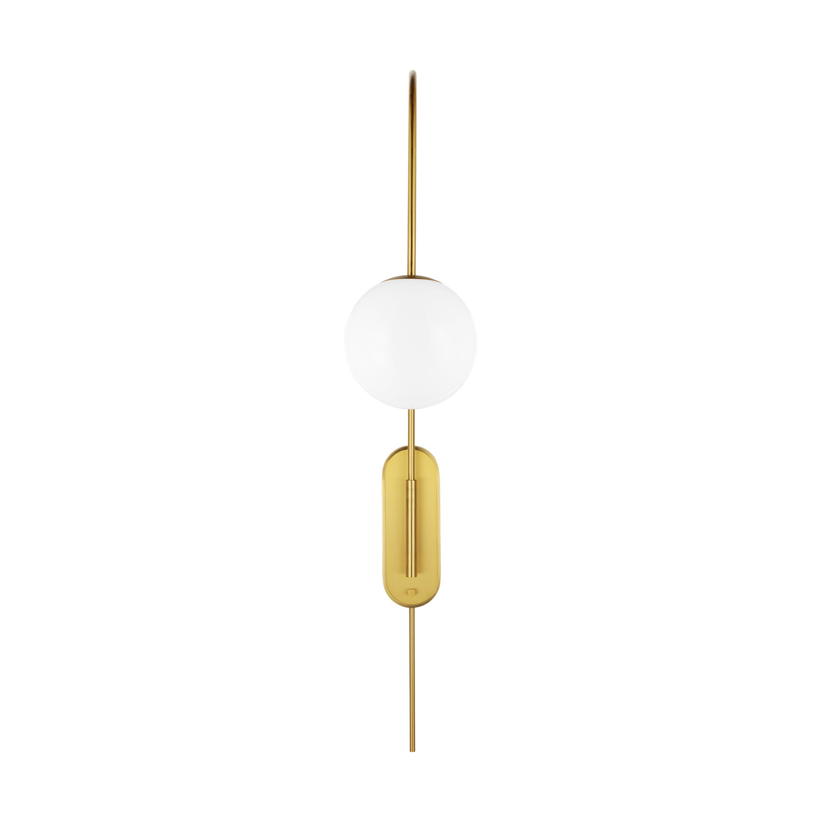 Noemie Single Light Glass Dimmable Armed Sconce