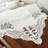 Linen Blend With Embroidery Lace Table Runner-399351701-369720505