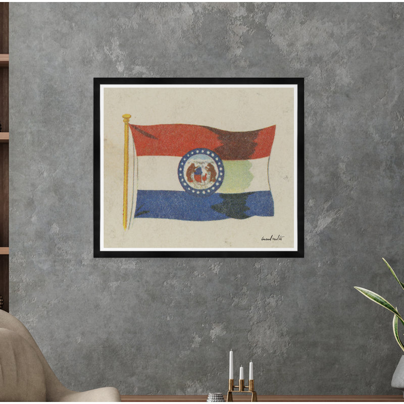 Missouri Print, Black Framed