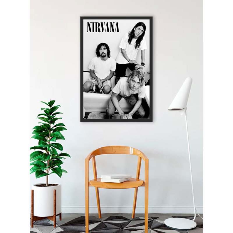 «Nirvana - Band Photo Black and White» sur