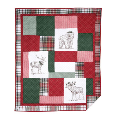Holly Cotton Quilted Throw Blanket