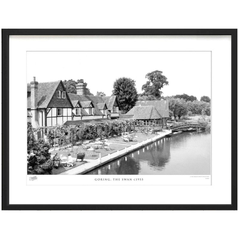 Goring, The Swan C1955 by Francis Frith - Single Picture Frame Print, 45cm H x 60cm W x 2.3cm D