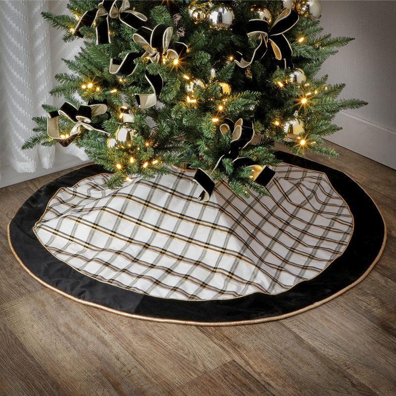Jupe d'arbre en velours 54 po Dupion