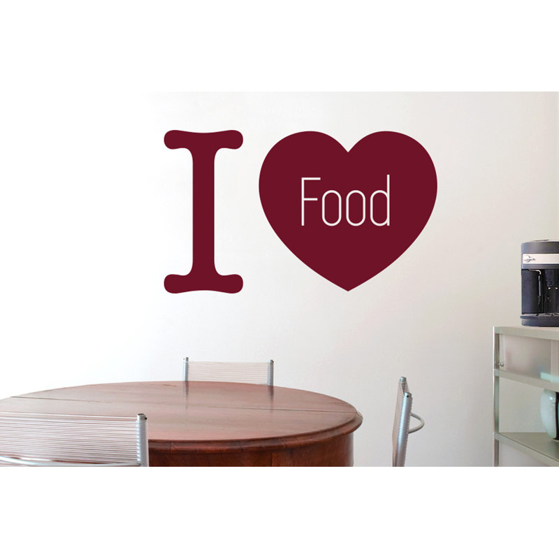 Food & Beverage Wall Decal, Large, Burgundy