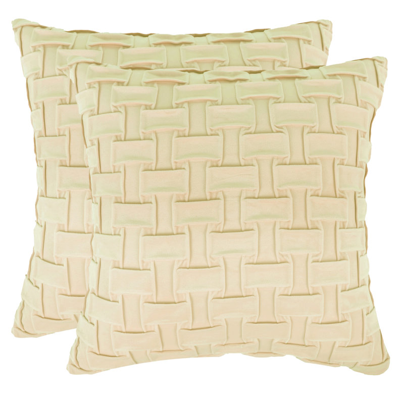 Coussin décoratif, Jaune clair, Oui