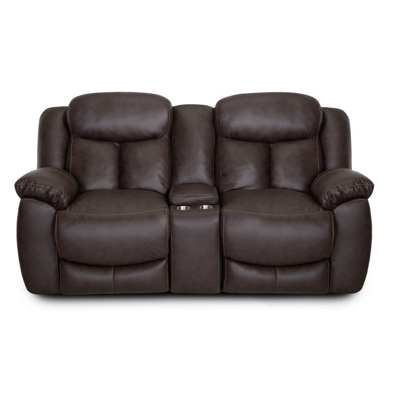 Causeuse à console inclinable manuelle Carnegie, Brun