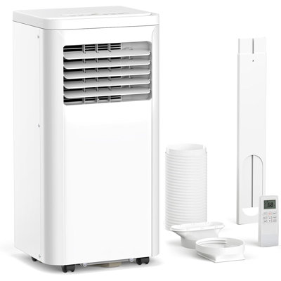 Portable Air Conditioner - Cools 350 Sq.ft, Remote & Digital Display, 24H Timer, Home Install Kit