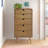 Commode 5 tiroirs en bois massif Etter