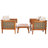 Sulaimon 4 Piece Patio Conversation Set