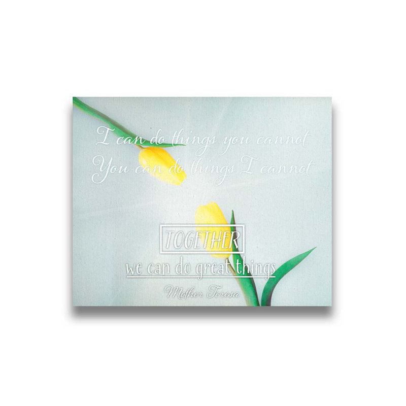 «Together Great Things» par Hal Halli. Estampe numérique, H 40 po x l 50 po, Toile tendue, Ne s’applique pas