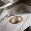 Lavabo de salle de bain ovale encastré / encastré Bachata® 20 po, sans trop-plein-110812175