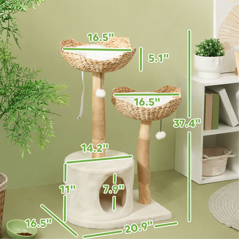 Arbre à chat avec grattoir