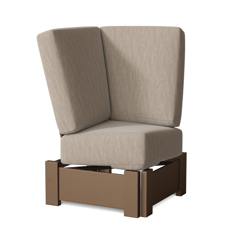 Chaise de patio avec coussins Cherin
