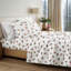 Ensemble de draps des Fêtes, motif de père Noël rétro, literie pour très grand lit-116946117-135514360