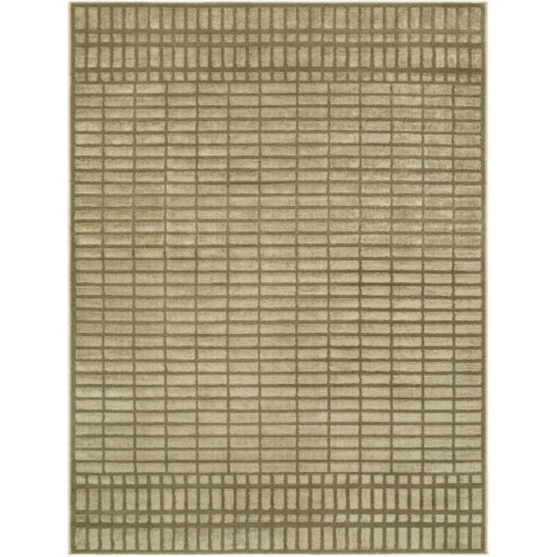 Brugge Area Rug, Green, Rectangle 5'3" x 7'