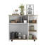 Îlot de cuisine, une armoire