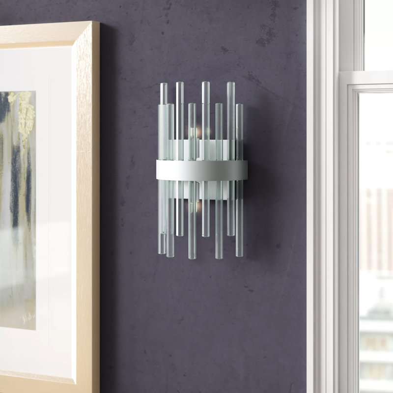 Dalton Flush Mounted Sconce, Chrome