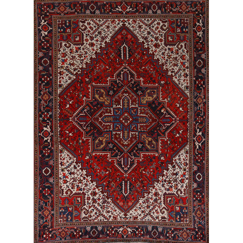 Tapis à motif géométrique traditionnel 8 x 11
