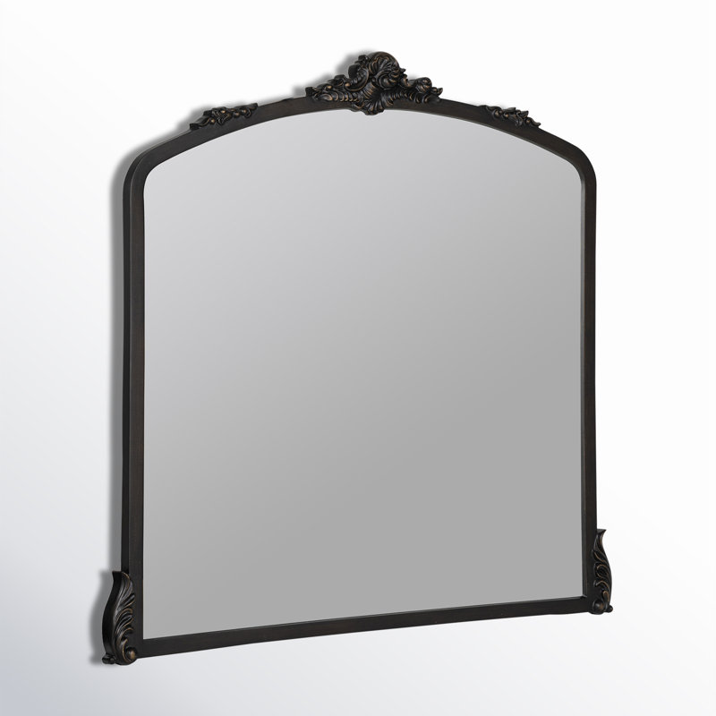 Miroir Aticus, 39 po x 37,75 po, Bronze frotté à l'huile