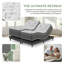 Matelas hybride rafraîchissant en bambou 10 po avec support de bord - simple, simple TG, double, grand, très grand pour isolement de mouvement et base réglable-580729746