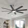 66" Brixham 8-Blade Modern Ceiling Fan with LED Light and Remote Control
