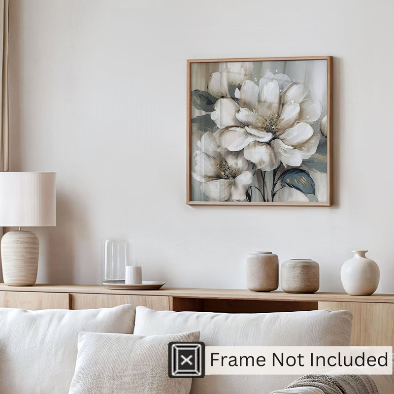 «Floral Floral Dream II Glam», reproduction d'art sans cadre, H 24 po x l 24 po