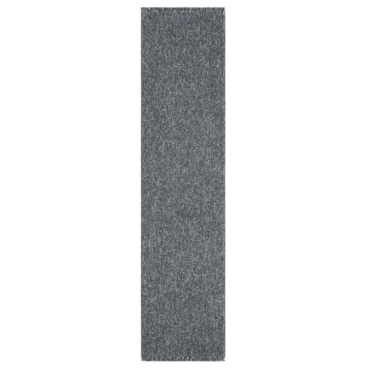 Textured Fringed Area Rug