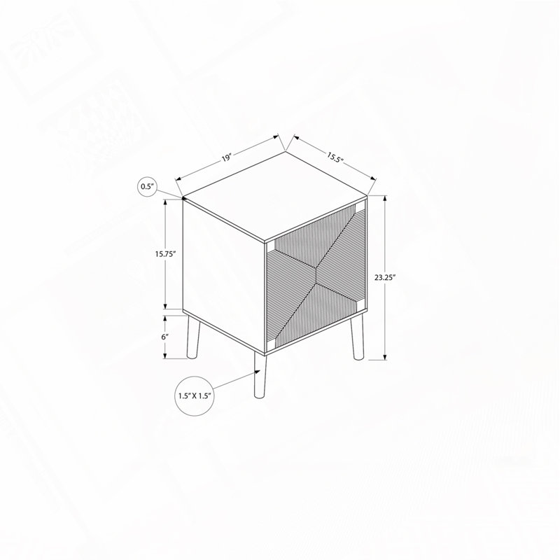 Table d'appoint avec rangement, table de bout, table d'appoint et table de chevet