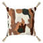 Caney 22" Linen Blend Fabric Multi-Color Throw Pillow